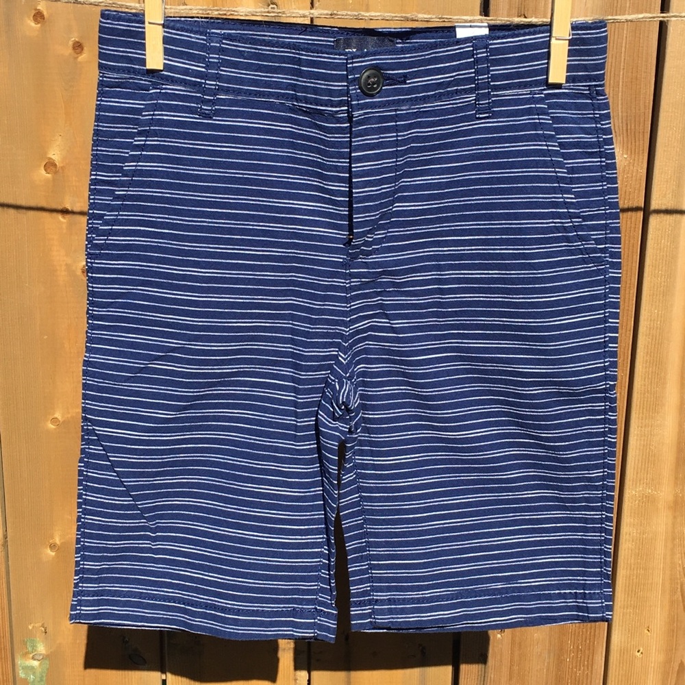 Boys Striped Chino Shorts NWT